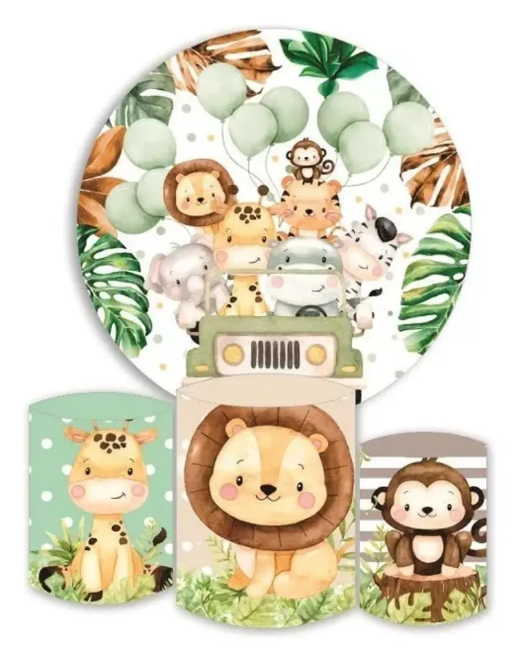 Kit panel circular trio de fundas - Safari