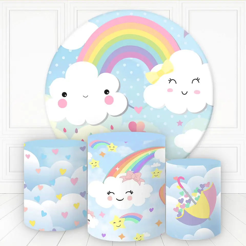 Kit panel circular trio de fundas - Lluvia de Amor