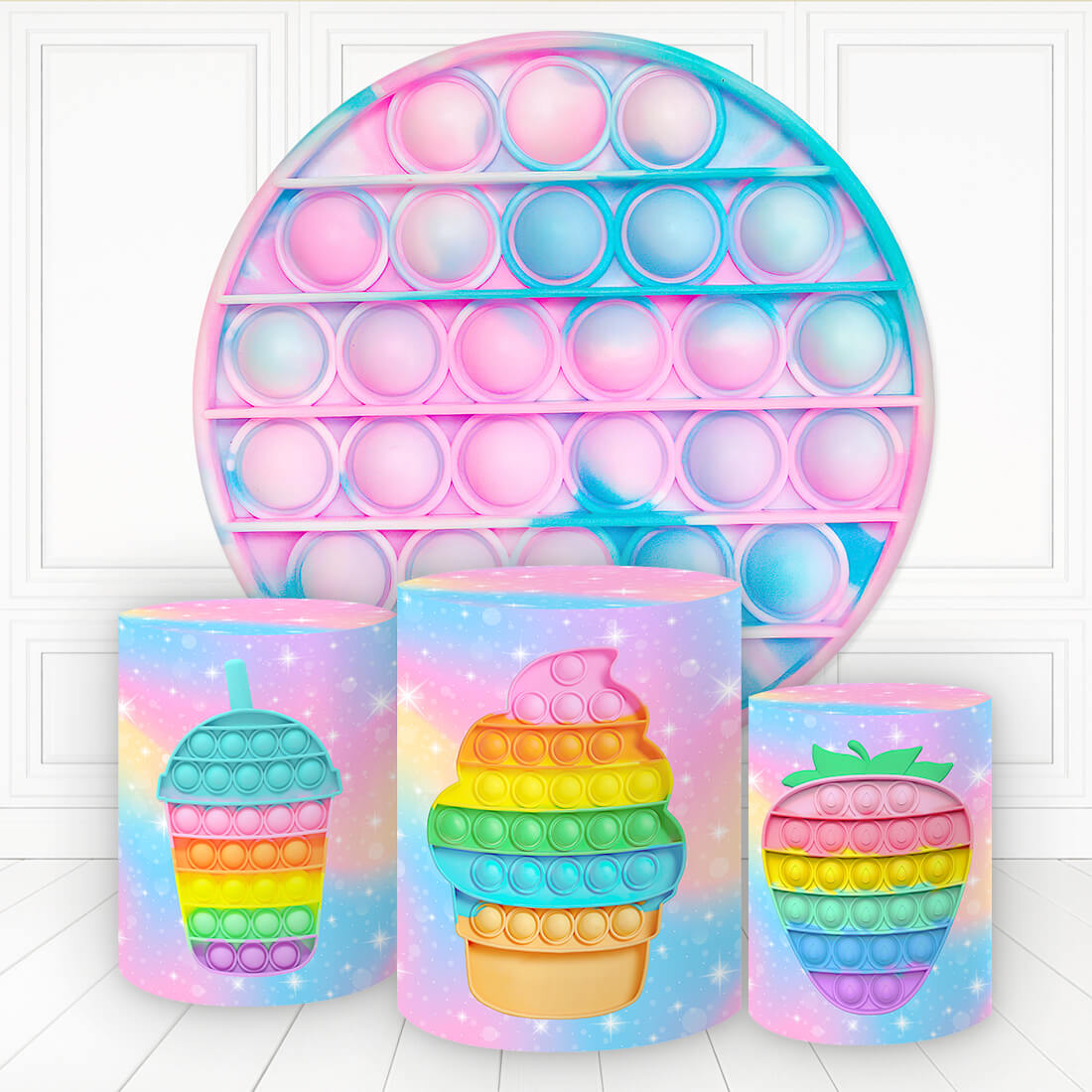 Kit panel circular trio de fundas - Pop it