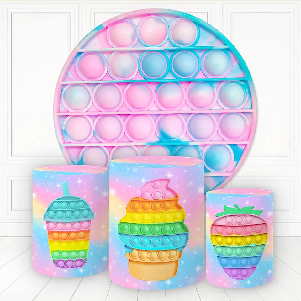 Kit panel circular trio de fundas - Pop it