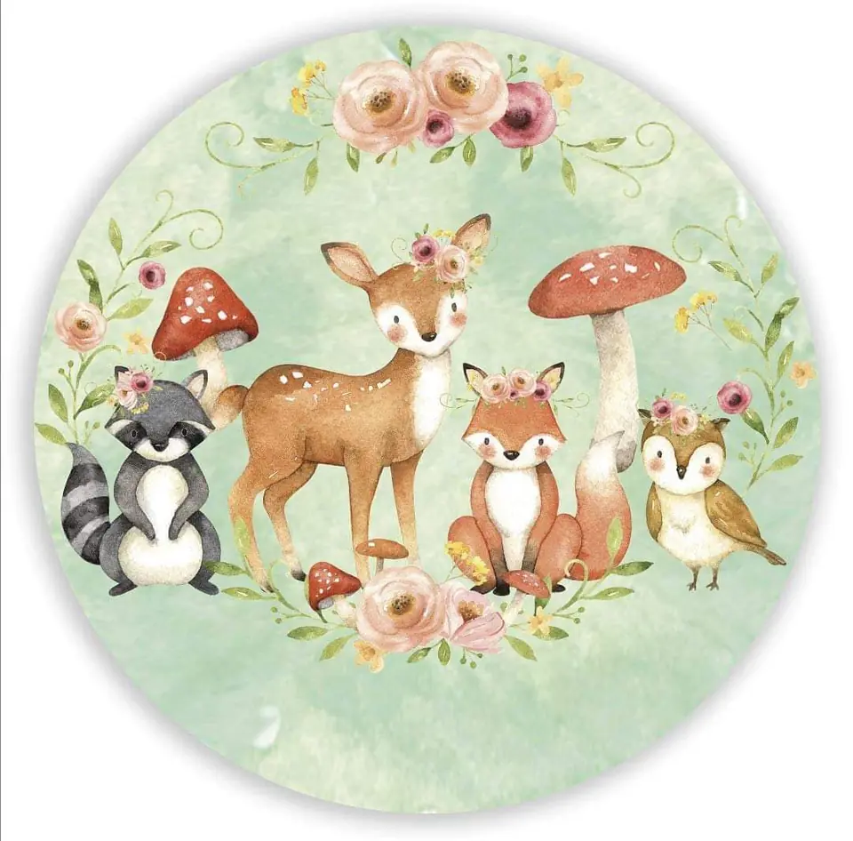 Kit panel circular trio de fundas - Bosque