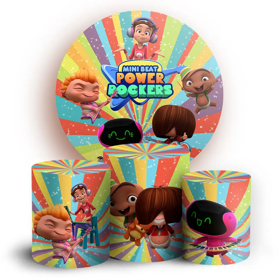 Kit panel circular trio de fundas - Power Rockers