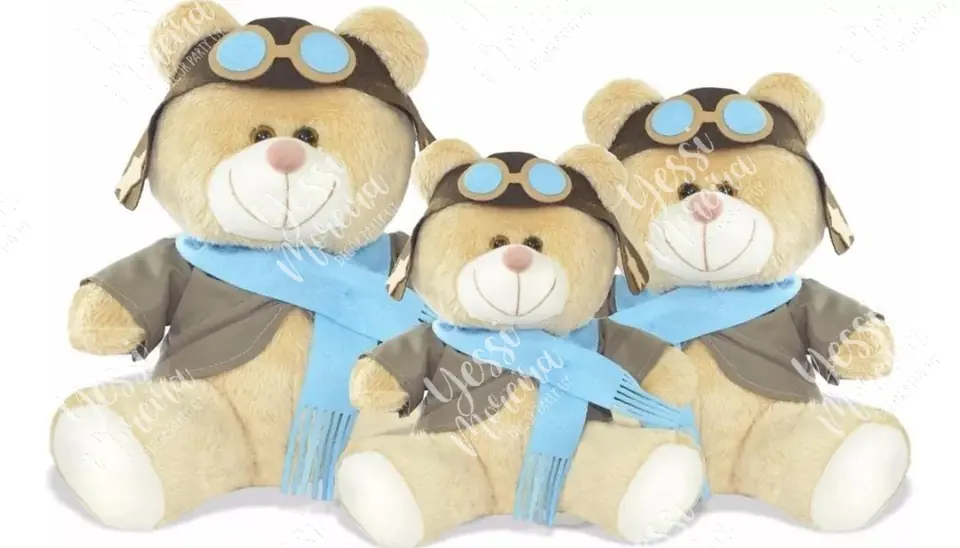 Peluches - Trio de Osos Aviadores