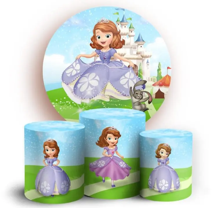 Kit panel circular trio de fundas - Princesa Sofia