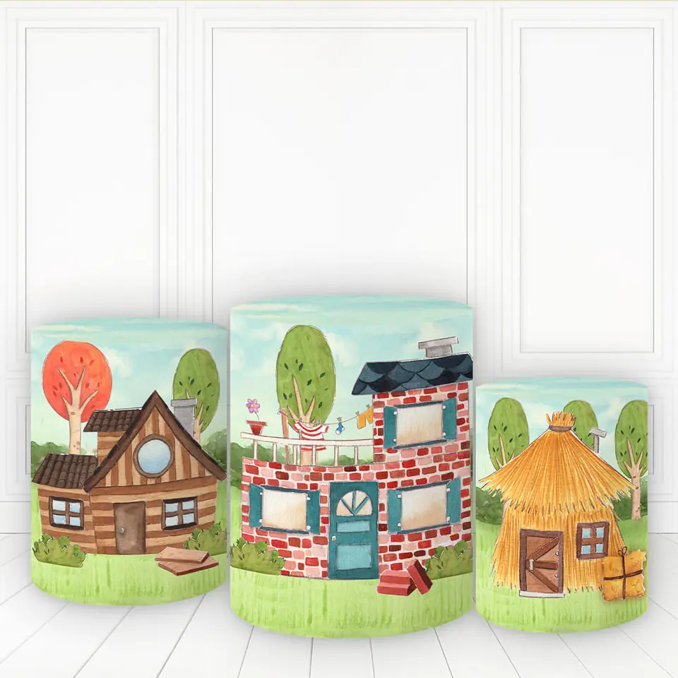 Trio de fundas - Los tres Cerditos