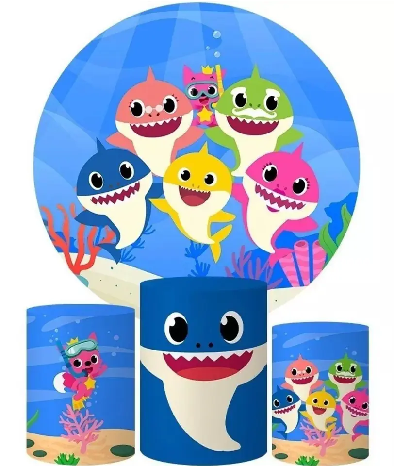 Kit panel circular trio de fundas – Baby Shark
