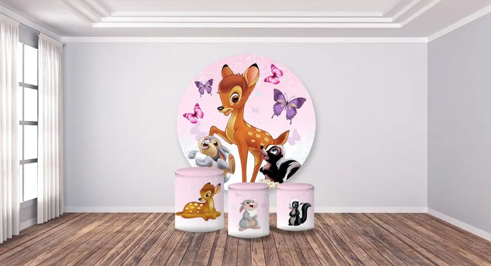 Kit panel circular trio de fundas - Bambi
