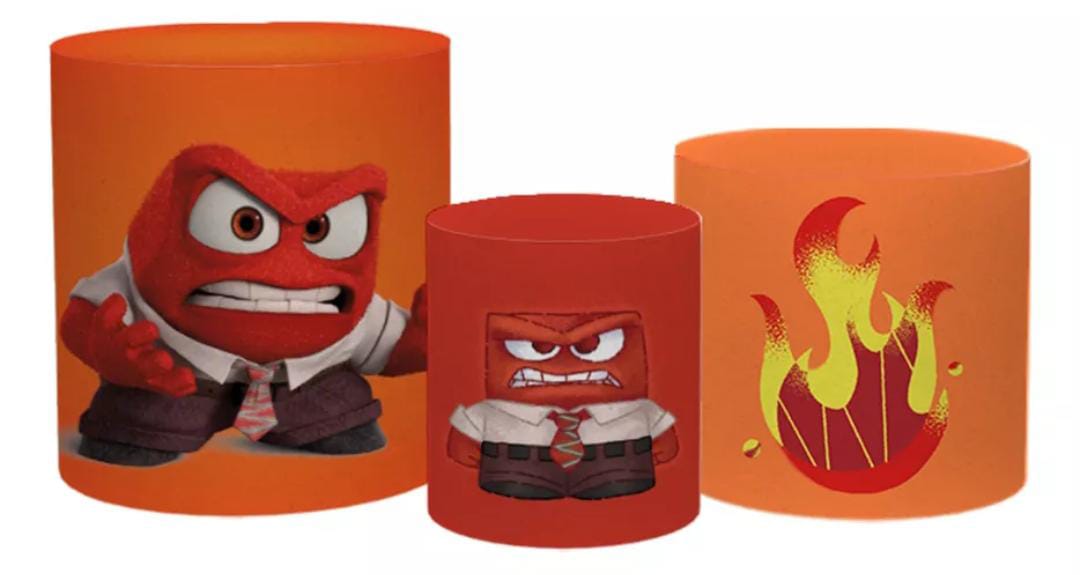 Trio de fundas - Intensamente Furia