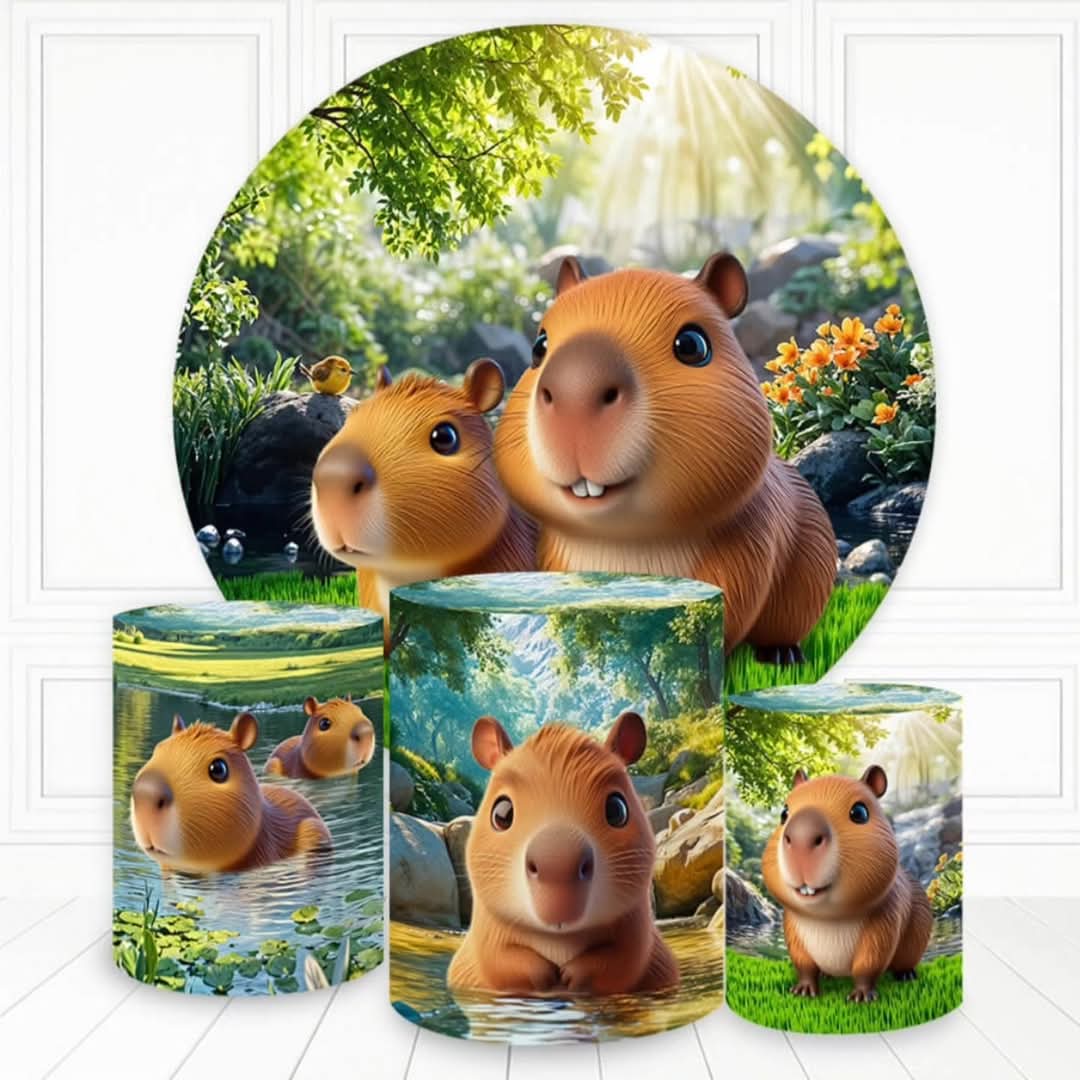 Kit panel circular trio de fundas - Capibara