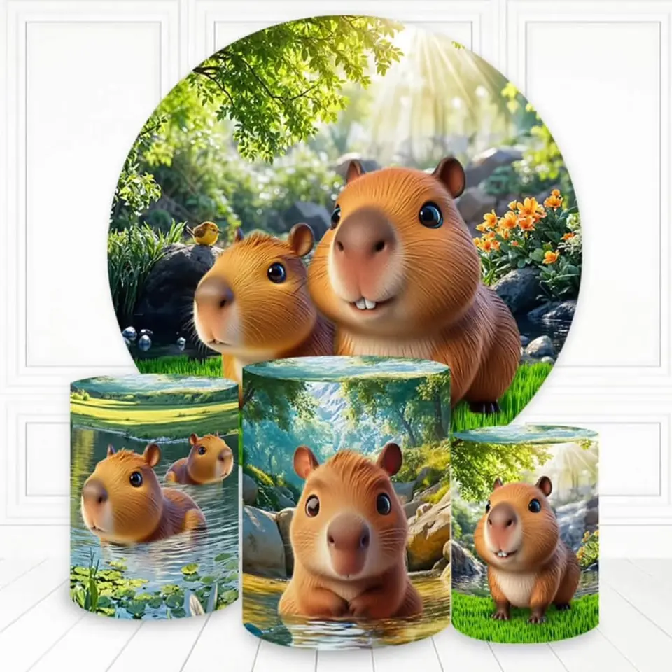 Kit panel circular trio de fundas - Capibara