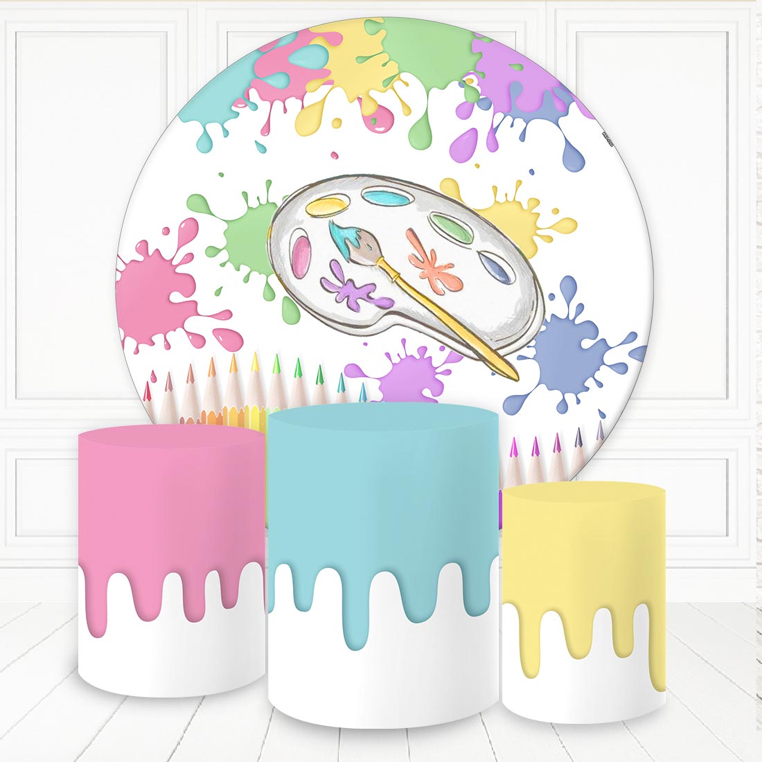 Kit panel circular trio de fundas - Pintor