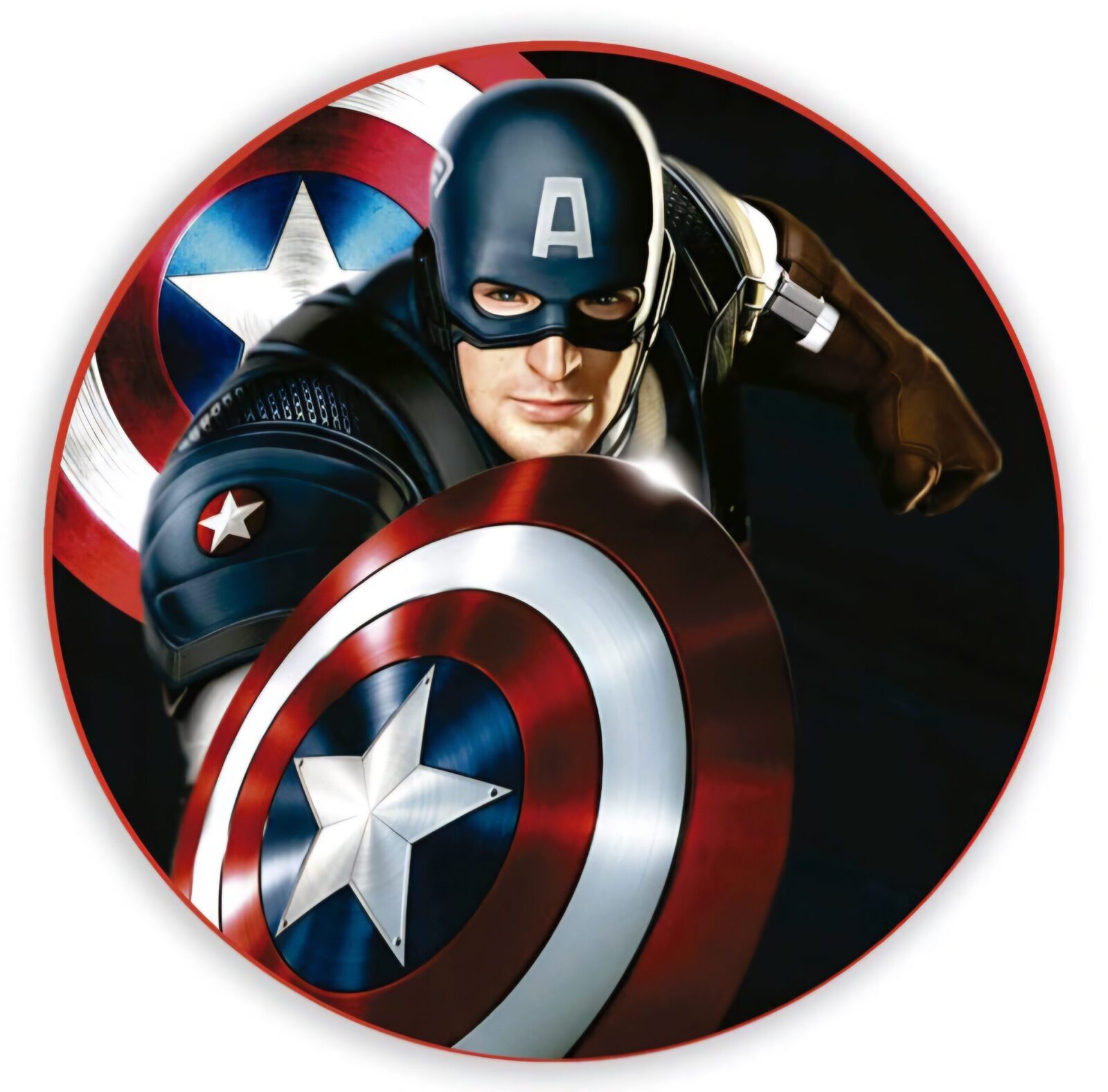 Panel Circular - Capitan America