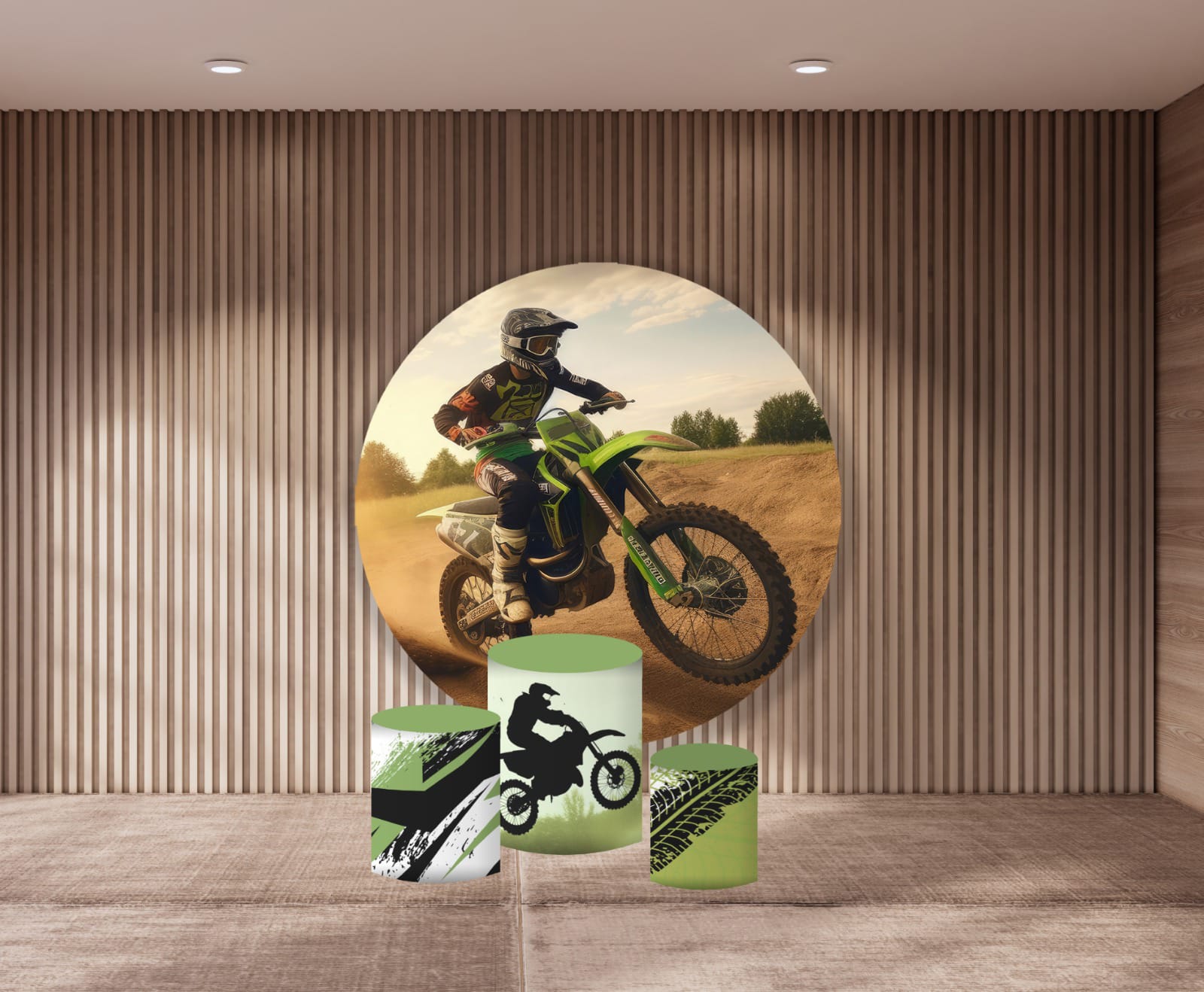 Panel Circular - Moto Cross