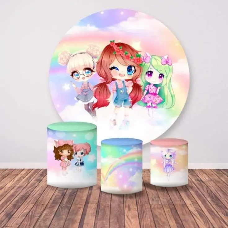 Kit panel circular trio de fundas - Kawai