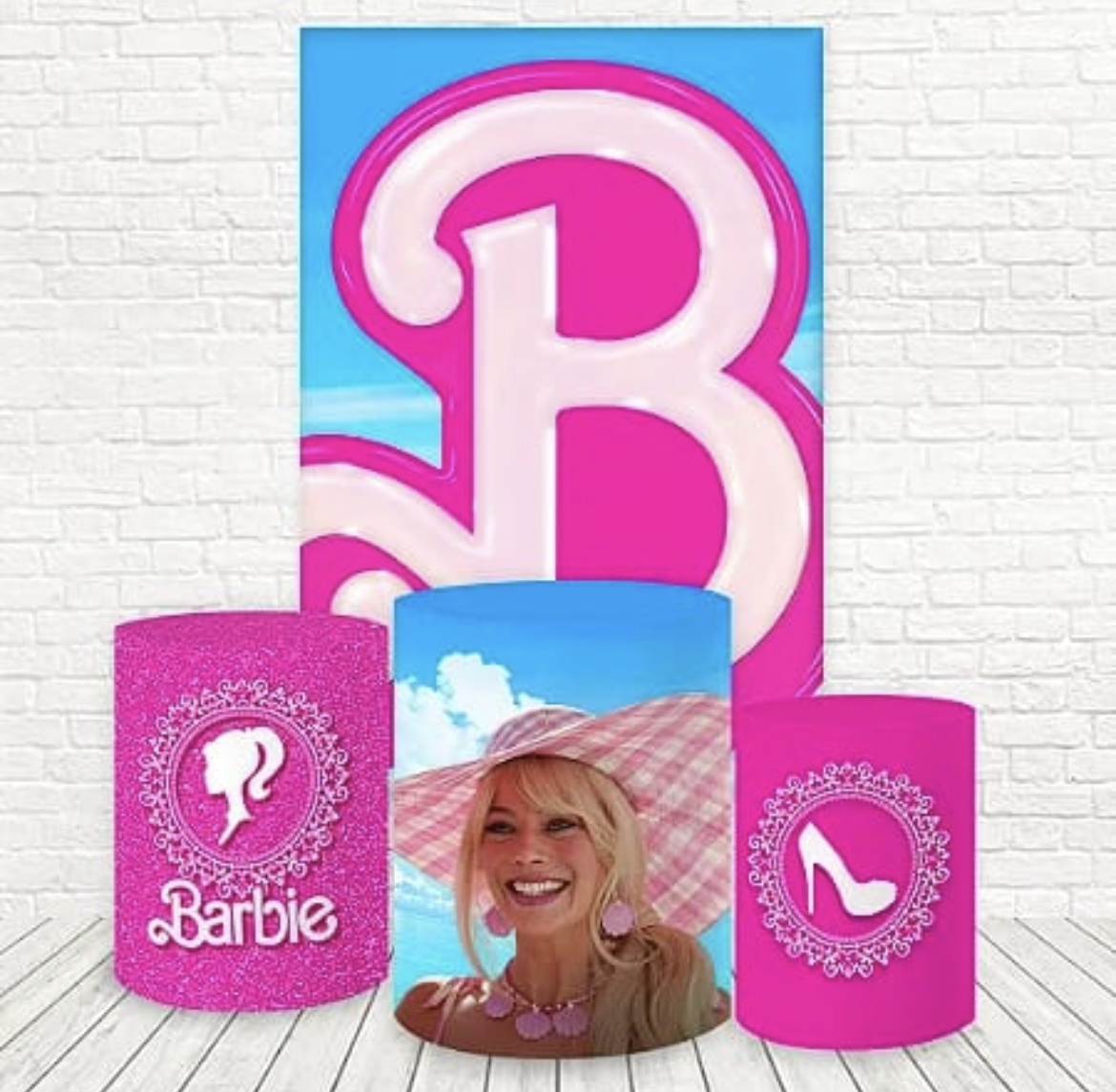 Panel Lateral,Trio de fundas - Barbie