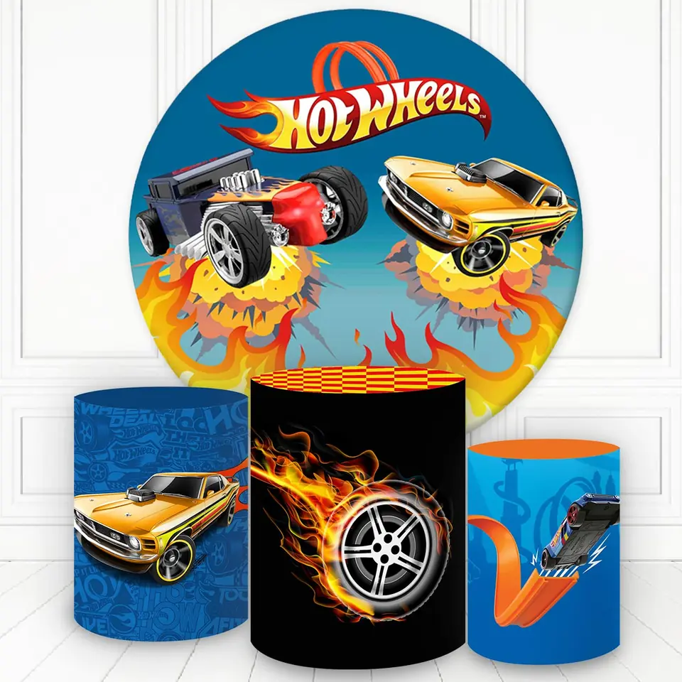 Kit panel circular trio de fundas - Hotwheels