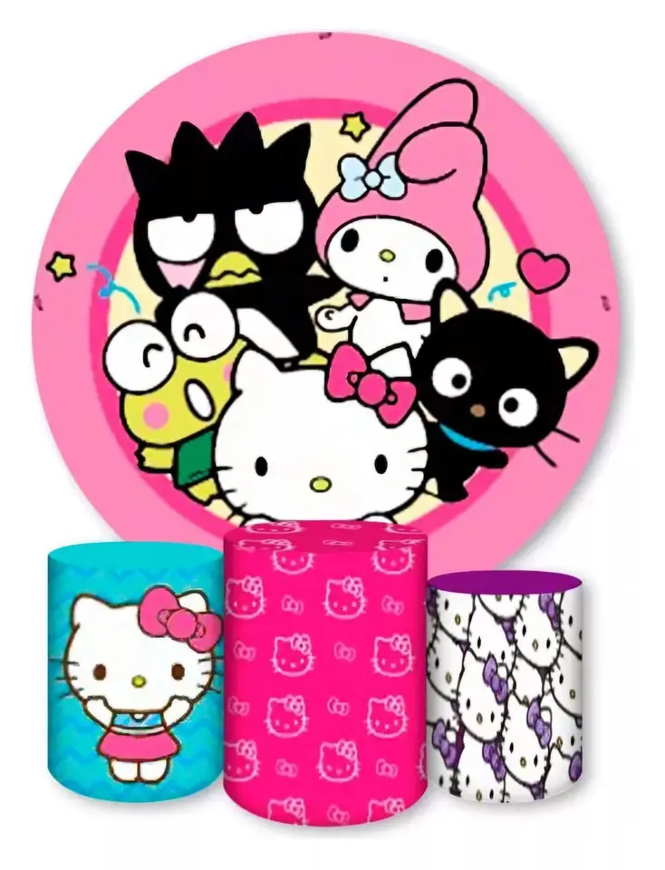 Kit panel circular trio de fundas – Kitty y sus Amigos