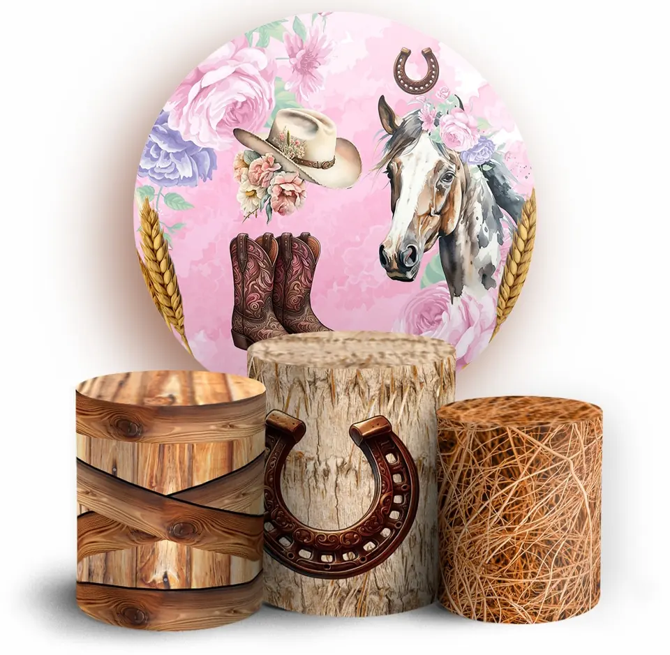 Kit panel circular trio de fundas - Caballo