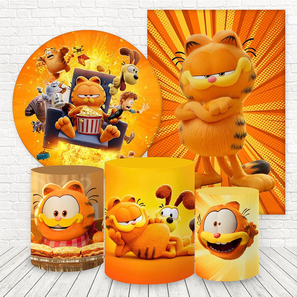 Kit panel circular,panel lateral trio de fundas – Garfield