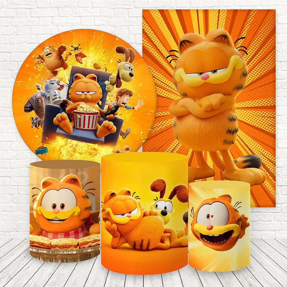 Kit panel circular,panel lateral trio de fundas – Garfield