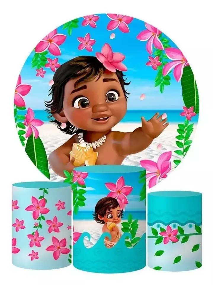 Kit panel circular trio de fundas – Moana