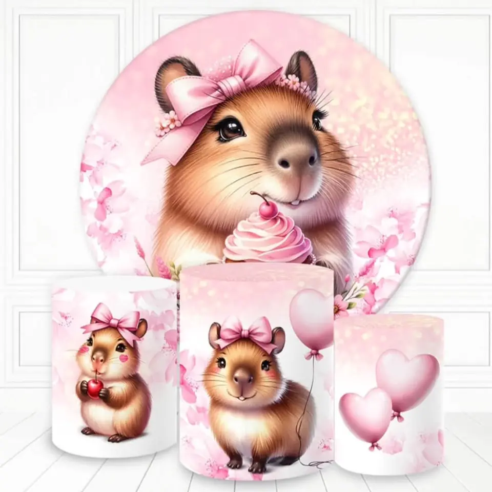 Kit panel circular trio de fundas - Capibara