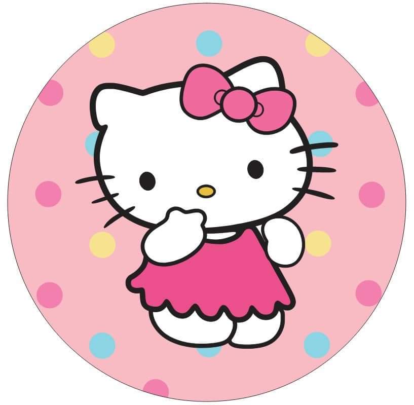 Panel Circular - Hello Kitty