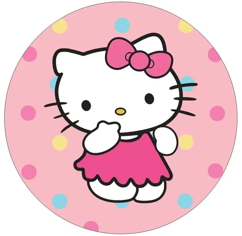 Panel Circular - Hello Kitty