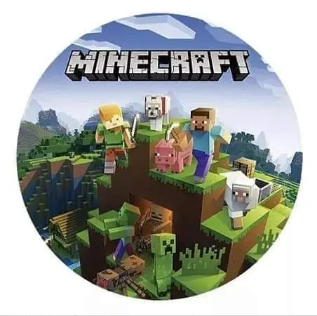 Panel Circular - Minecraft
