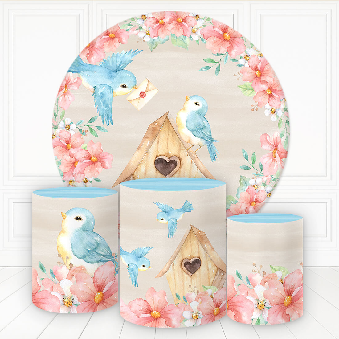 Kit panel circular trio de fundas - Jardin Encantado