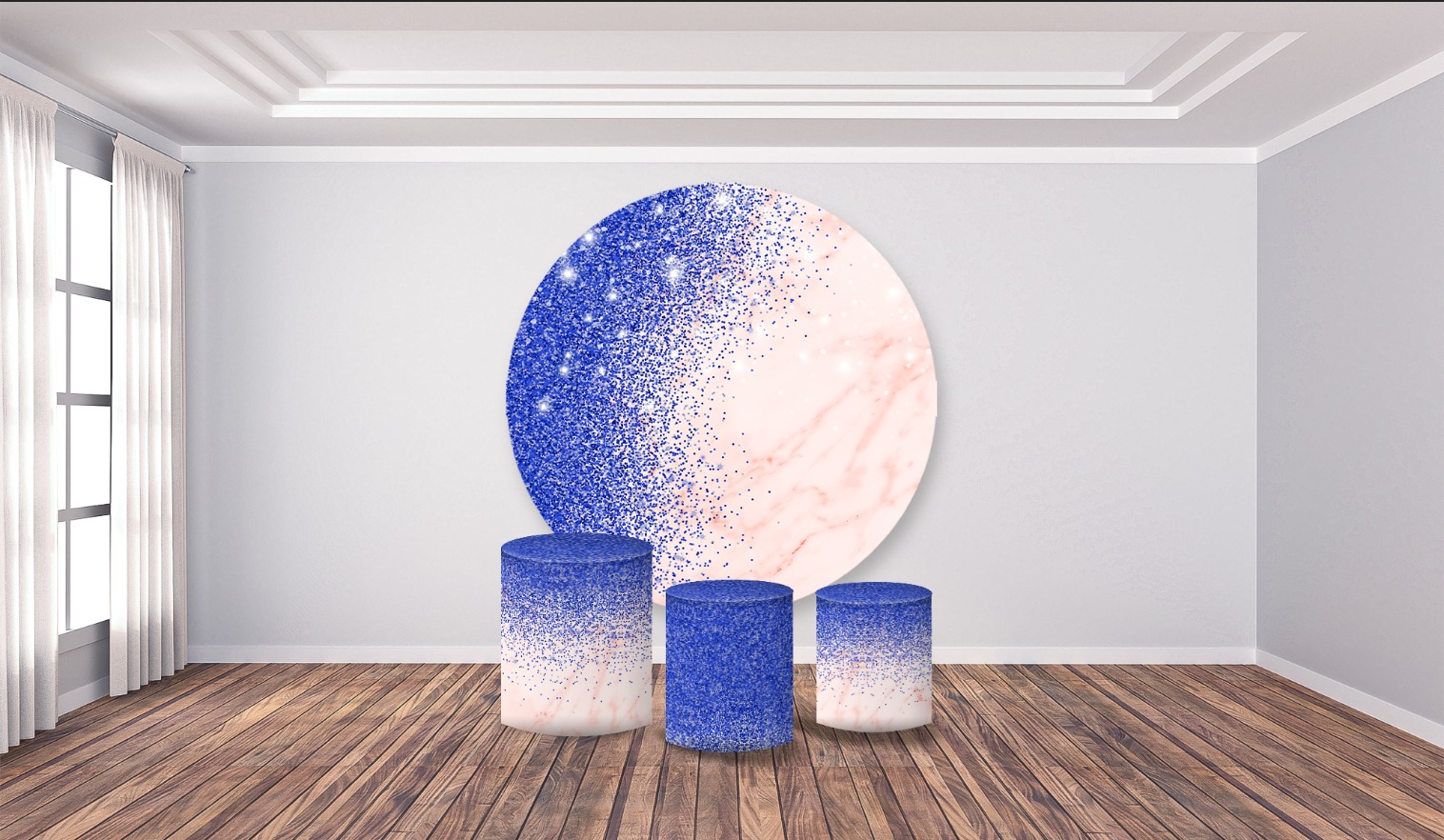 Kit panel circular trio de fundas - Glitter