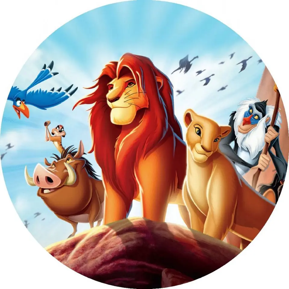Panel Circular - Rey Leon