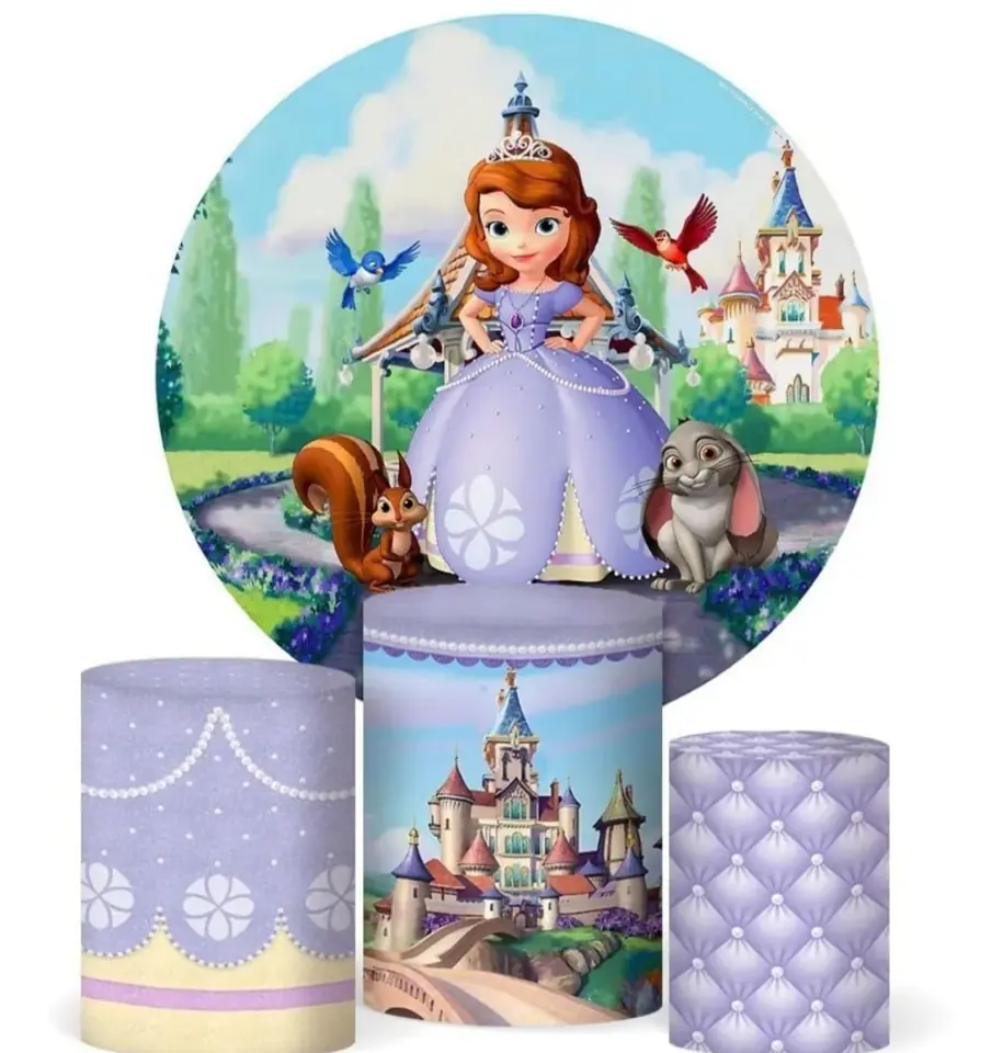 Kit panel circular trio de fundas - Princesa Sofia