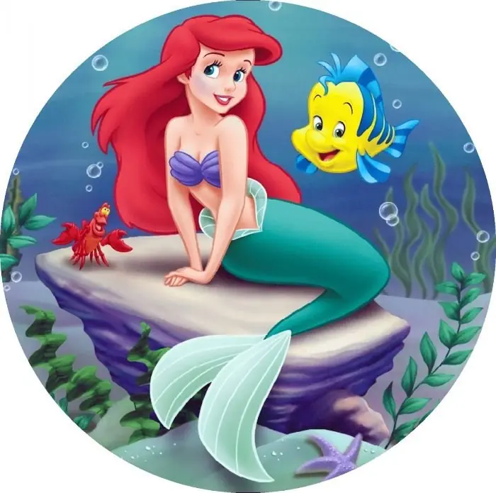 Panel circular - Sirena Ariel