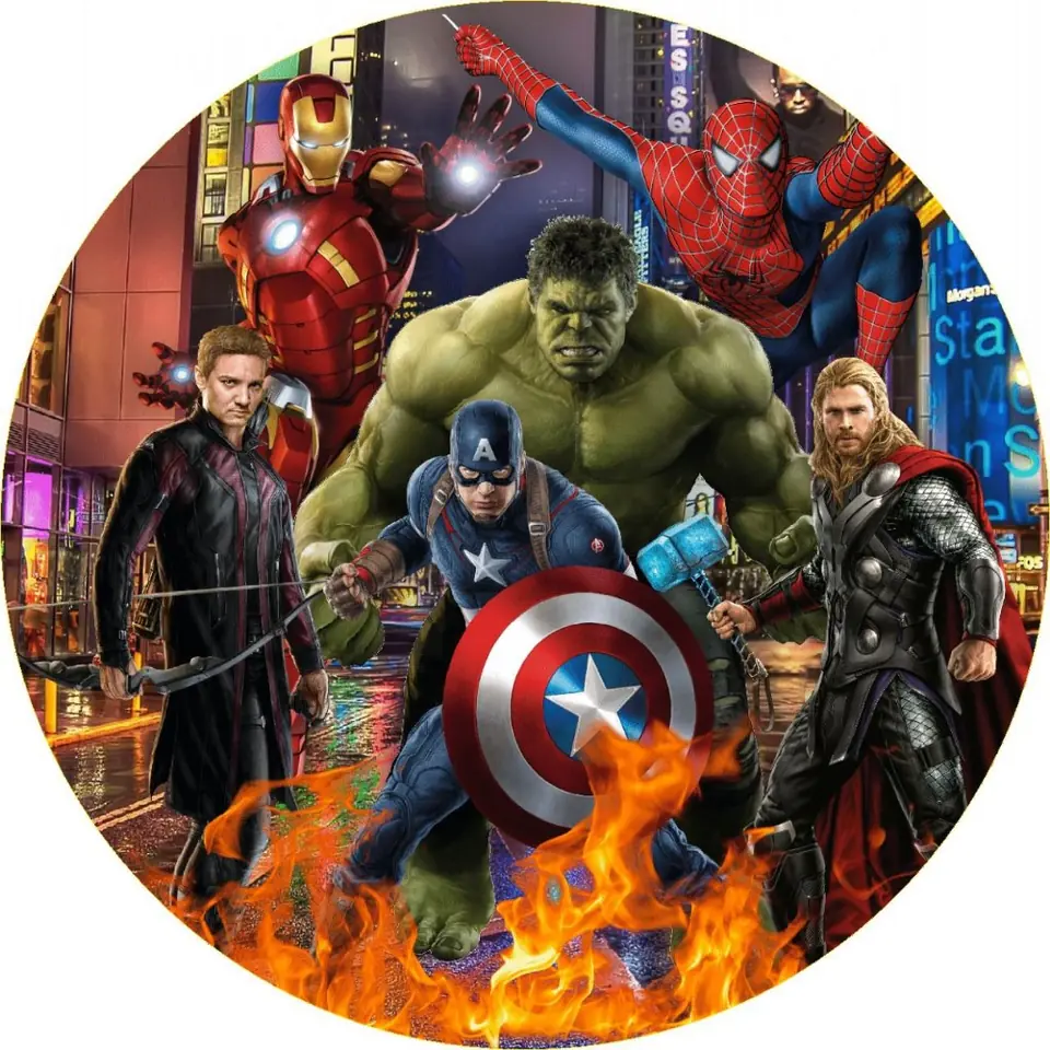 Panel Circular Kits Mini Fiestas - Super Heroes