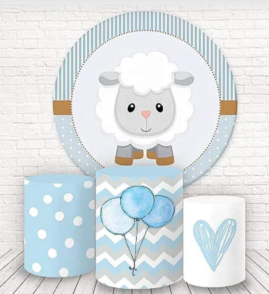 Kit panel circular trio de fundas - Oveja