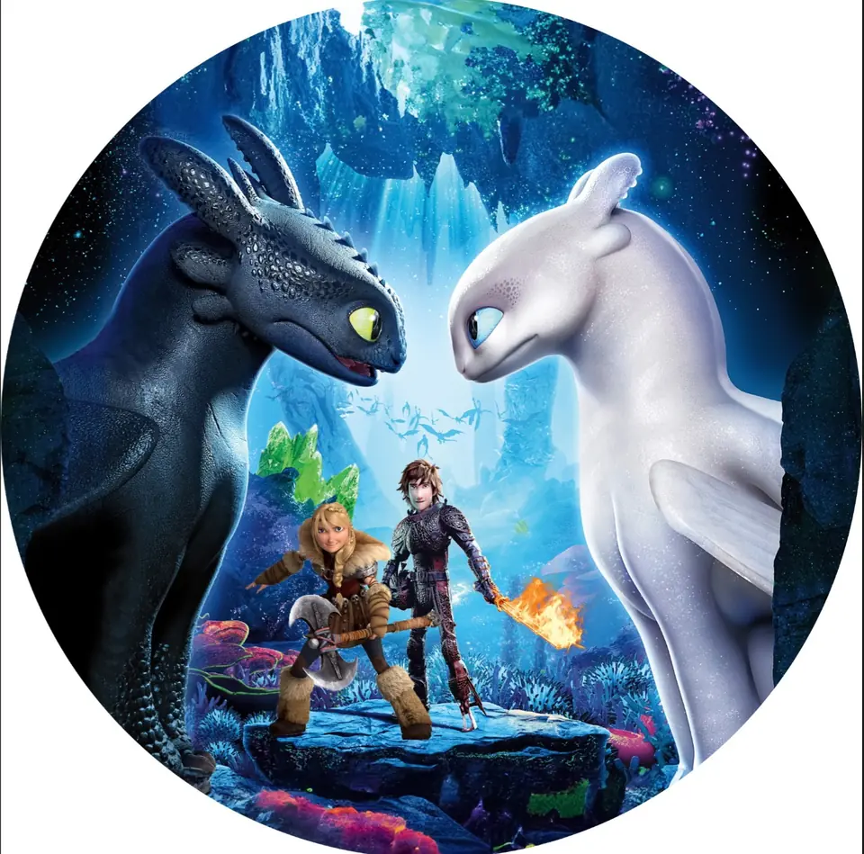 Panel Circular - Entrenando a mi Dragon
