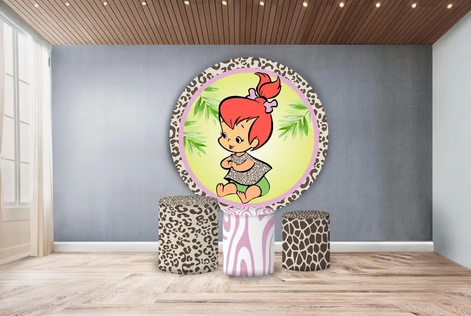 Kit panel circular trio de fundas – Pebbles Picapiedras