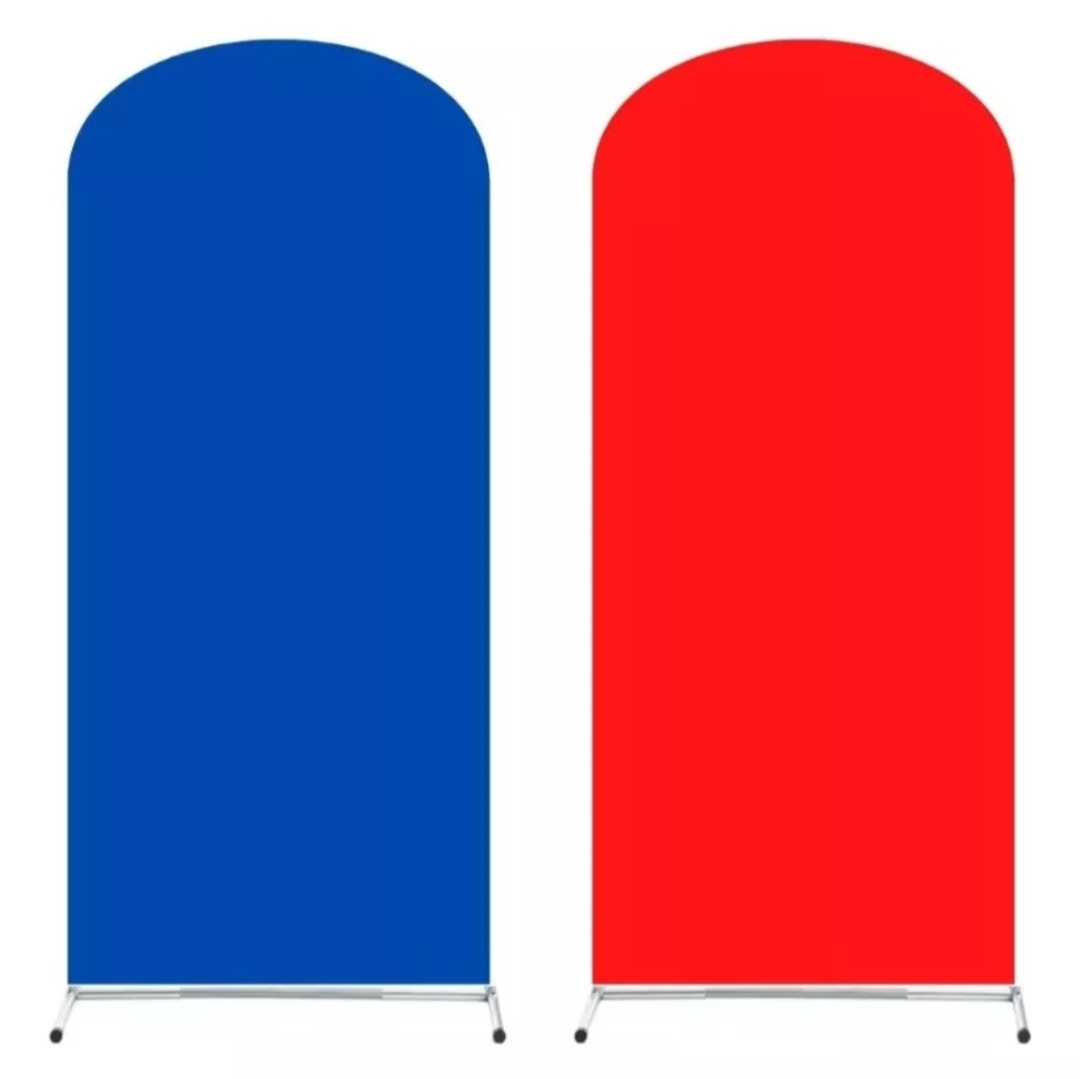 Paneles Romanos Dobles - Azul/Rojo