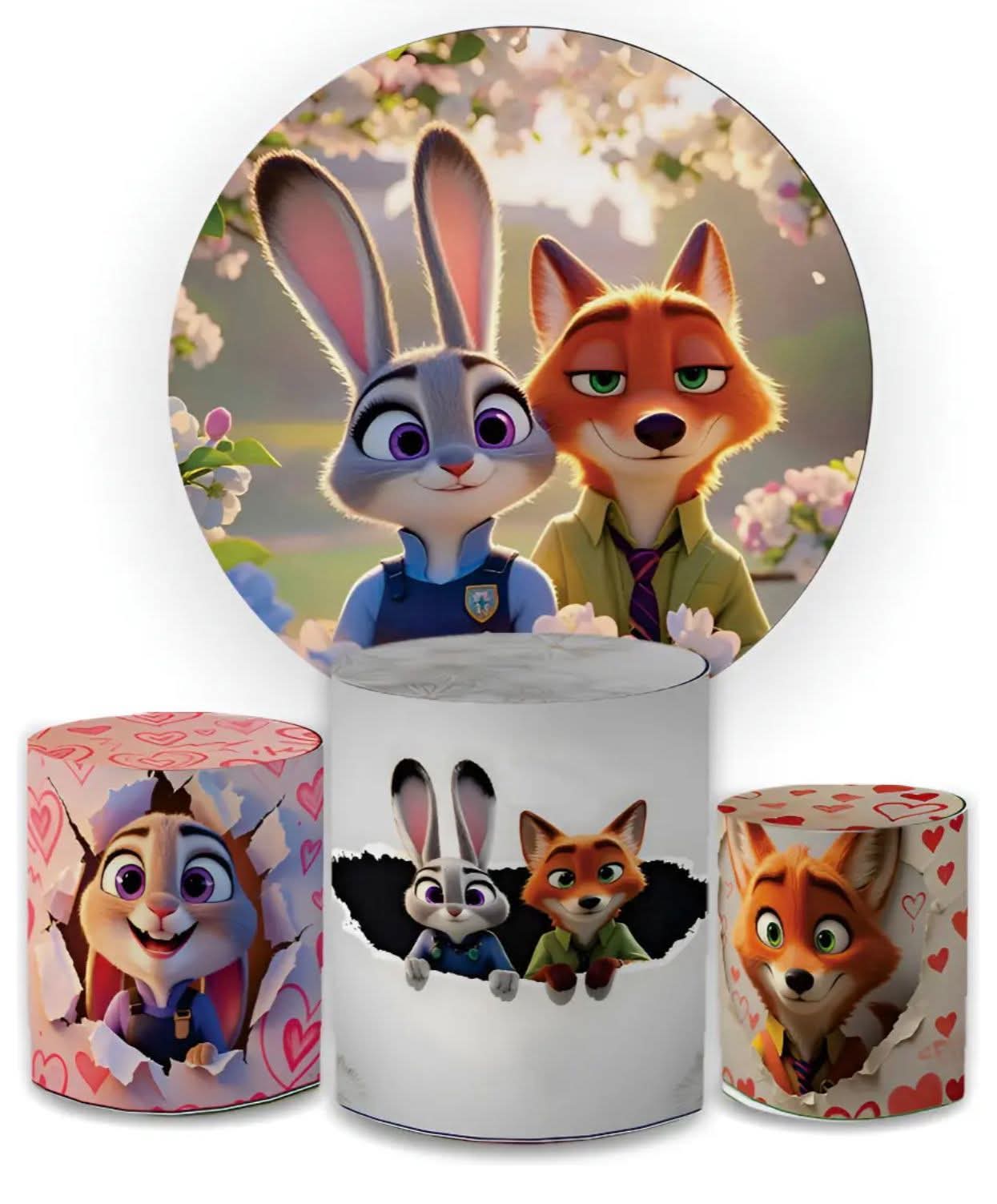 Kit panel circular trio de fundas – Zootopia 2