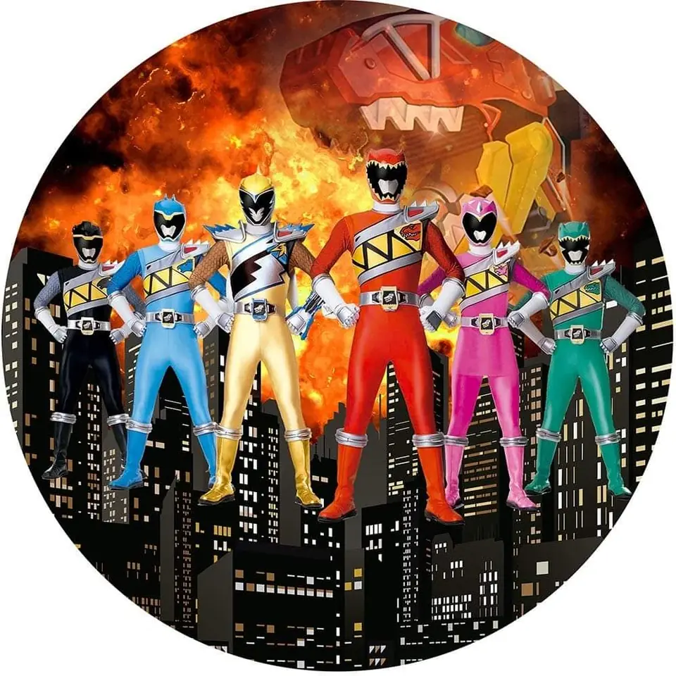 Panel Circular - Power Rangers