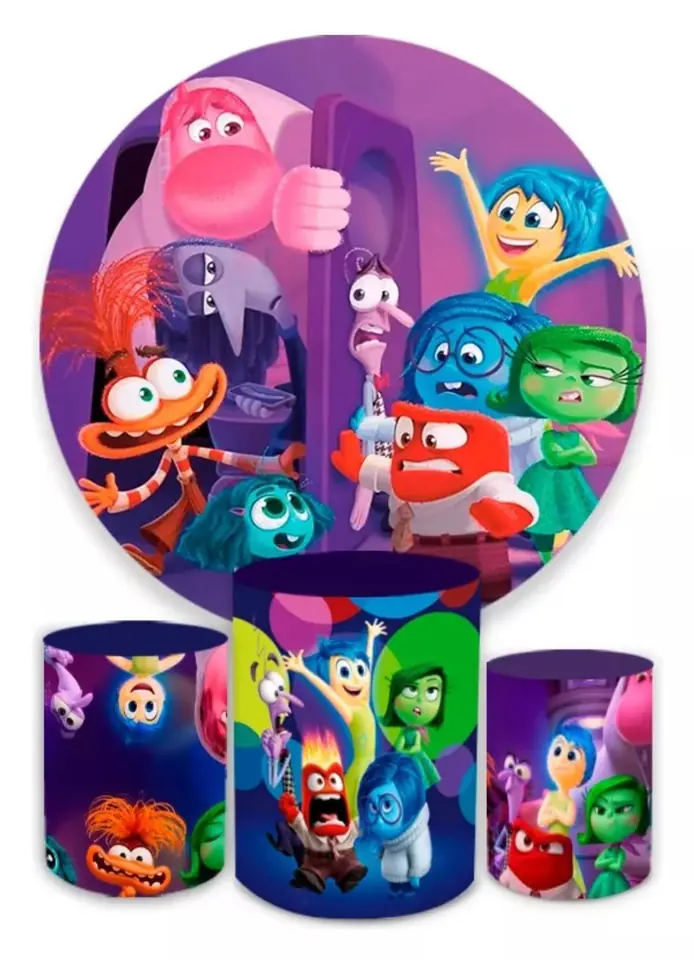 Kit panel circular trio de fundas - Intensamente 2