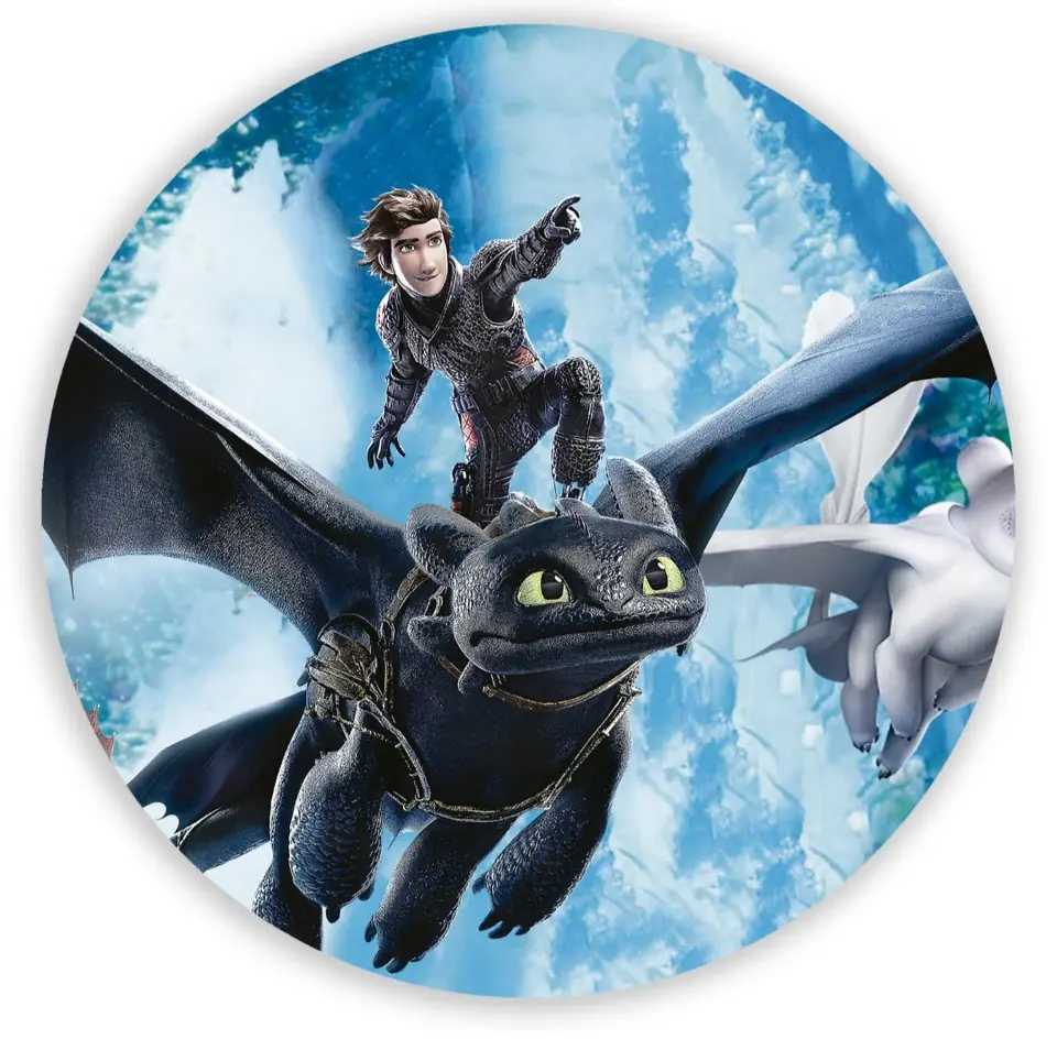 Panel Circular - Entrenando a mi Dragon
