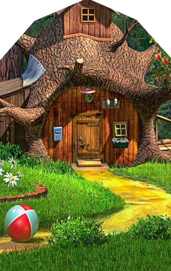 Panel Casita - Masha y el oso