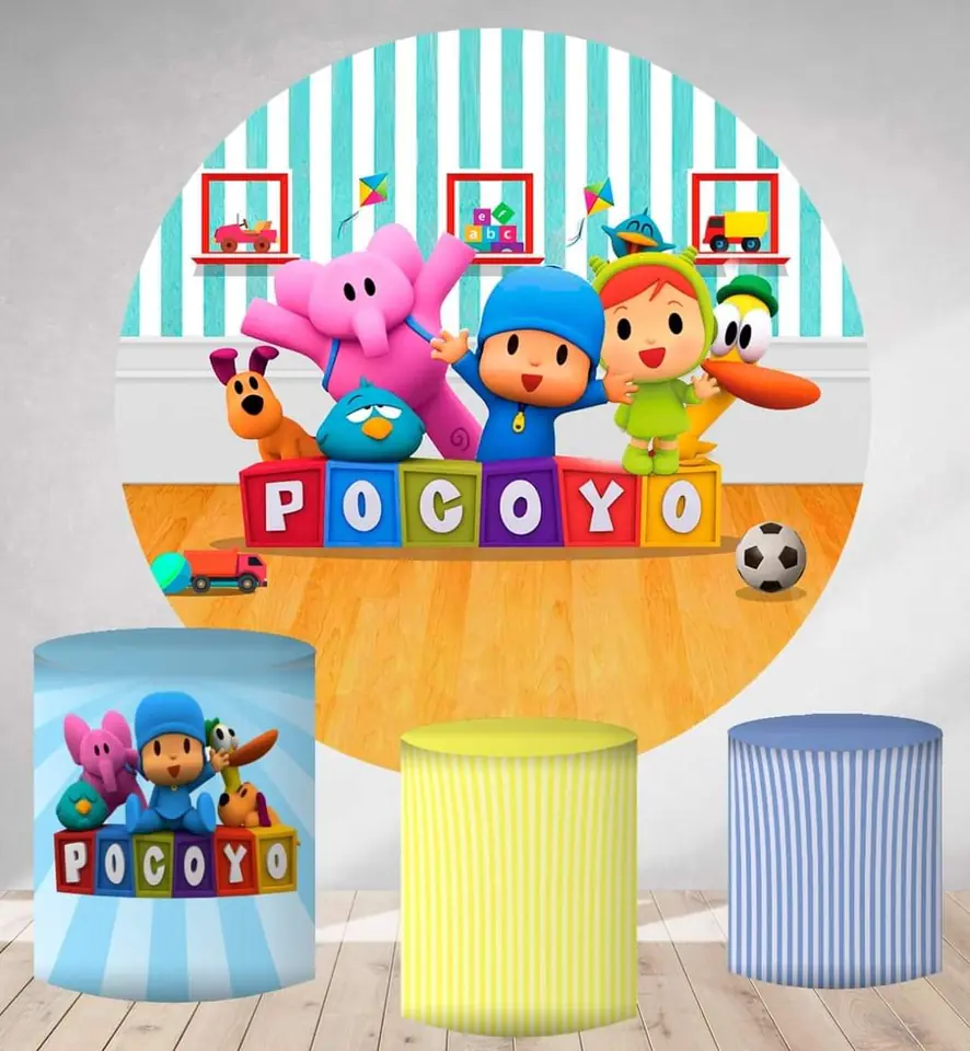 Kit panel circular trio de fundas - Pocoyo