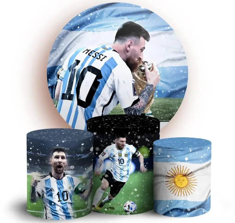 Kit panel circular trio de fundas - Messi