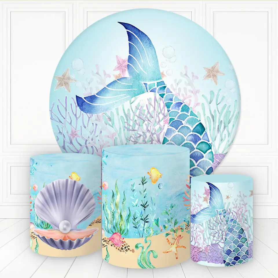 Kit panel circular trio de fundas - Cola Sirena