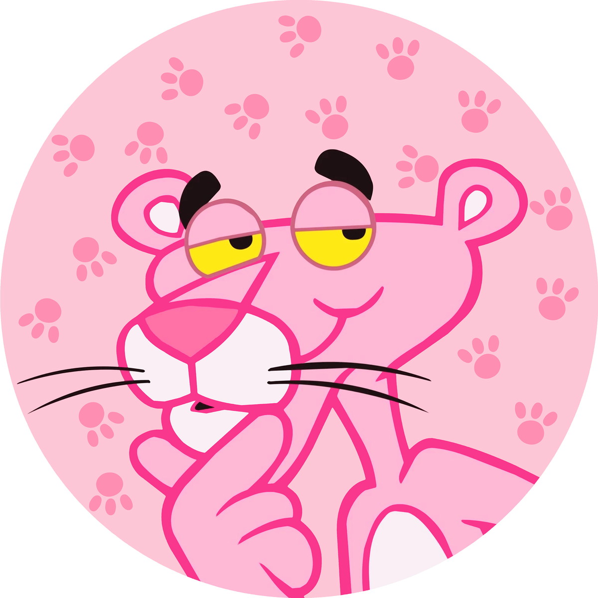 Panel Circular - Pantera Rosa