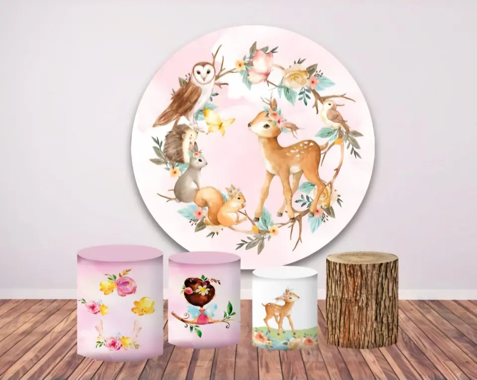 Kit panel circular trio de fundas - Bosque
