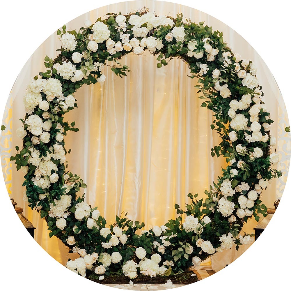 Kit panel circular trio de fundas - Floral